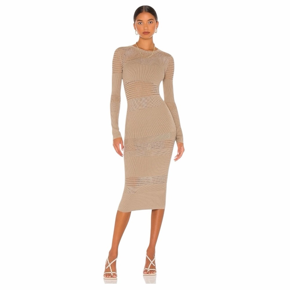 REVOLVE | Lovers + Friends Tianna Dress in Color: Mushroom. Size Small. - Picture 2 of 12